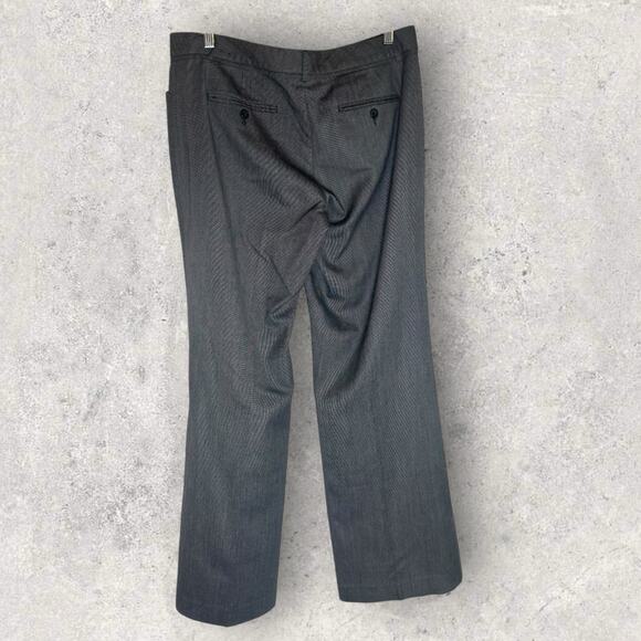 Vintage Express Black white mini  Plaid Wide Leg Editor Pants  12 Y2K Goth Chic - Picture 2 of 8